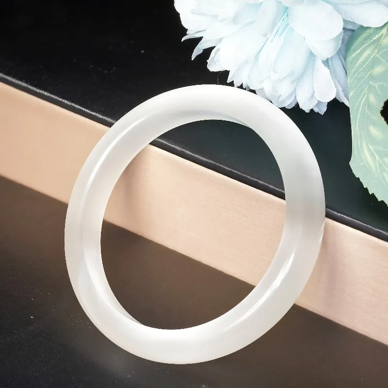 MUGONGZI Glass Cat Eye Bangles Women's-4