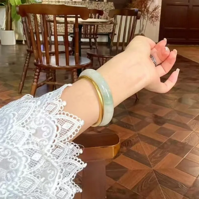 MUGONGZI Tianshan Jade Jade Bangles Women's-7