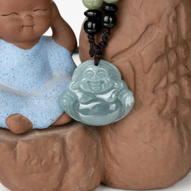 MUGONGZI Glutinous Jade Jadeite Pendants Unisex-5