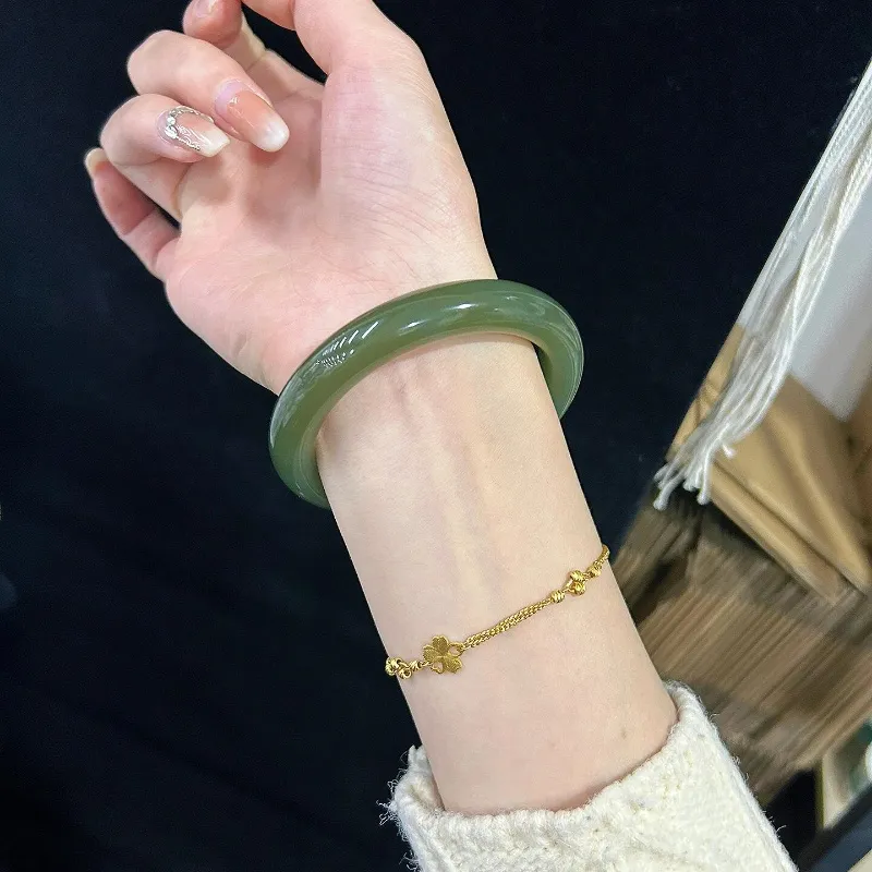 MUGONGZI Colored Glaze Bangles Women's-4