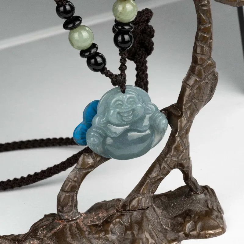 MUGONGZI Glutinous Jade Jadeite Pendants Unisex-3
