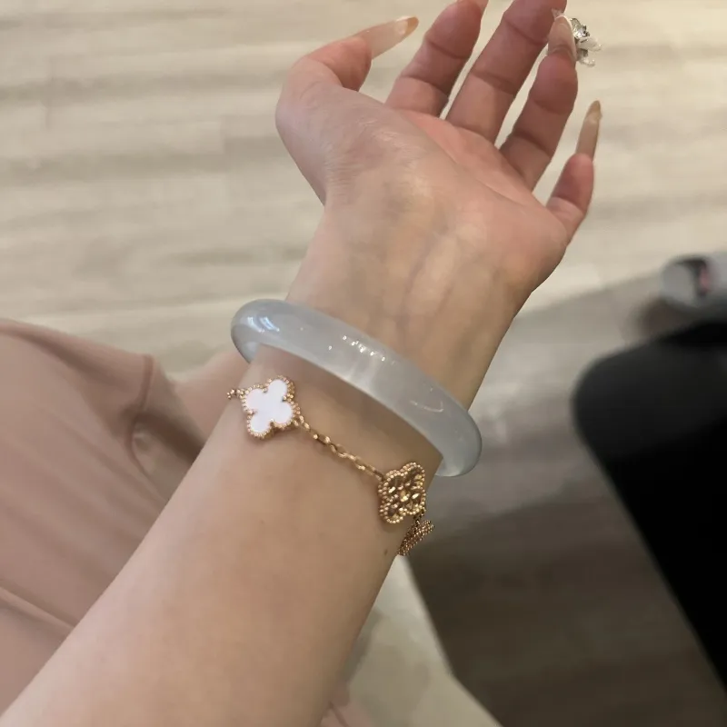 MUGONGZI Glass Cat Eye Bangles Women's-4