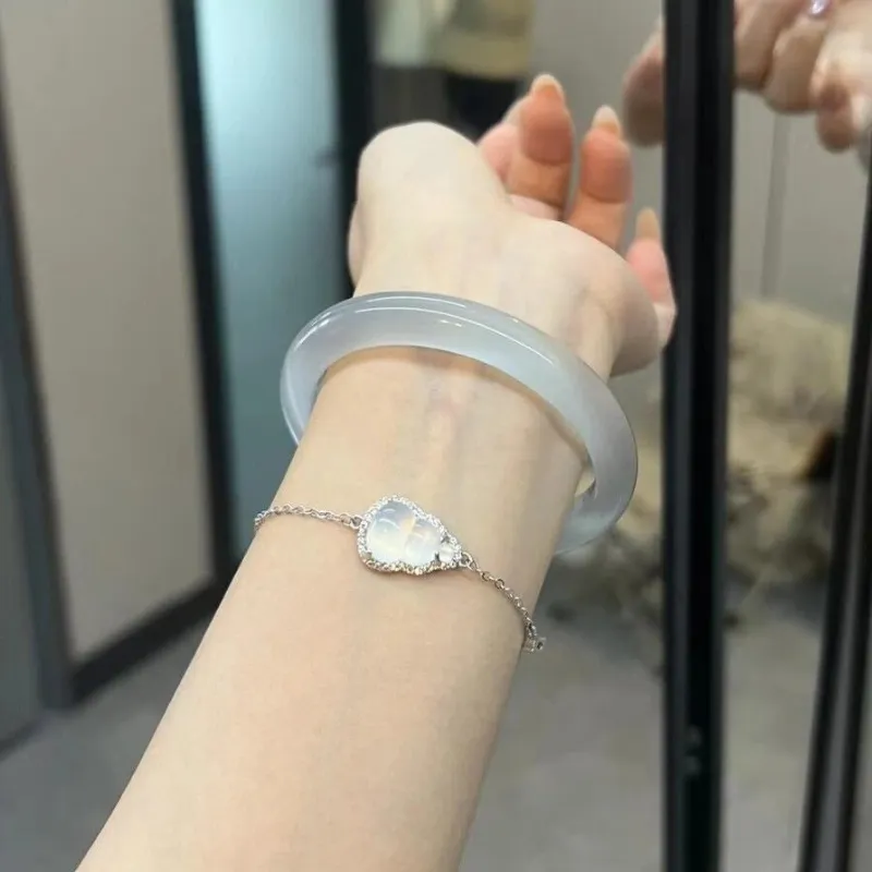 MUGONGZI Glass Cat Eye Bangles Women's-6