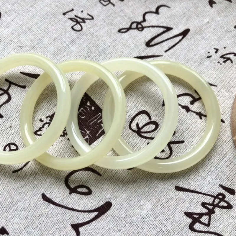 MUGONGZI Colored Glaze Jade Bangles Women's-7