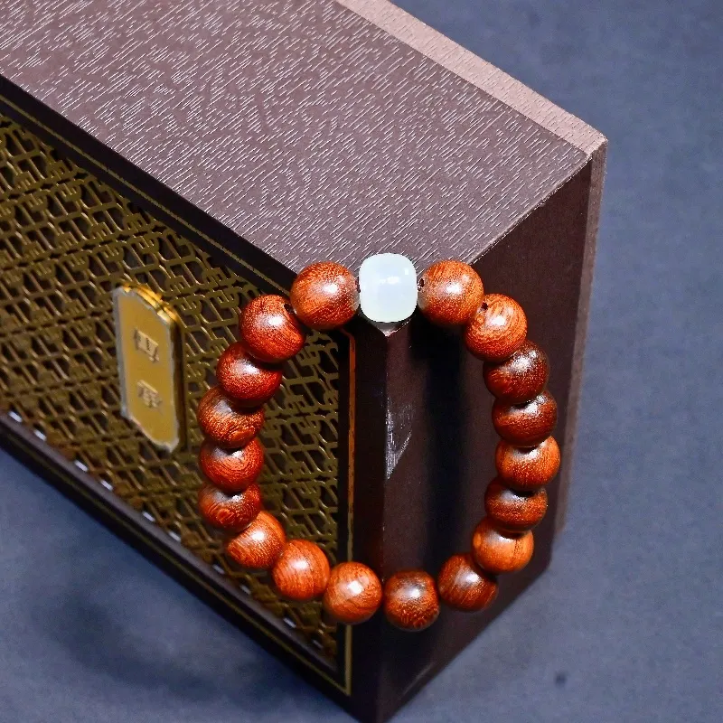 MUGONGZI Golden Sandalwood Wooden Bracelets Unisex-5