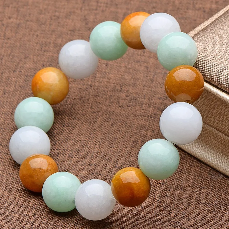 Liu Jinfu Glutinous Jade Jadeite Bracelets Unisex-1