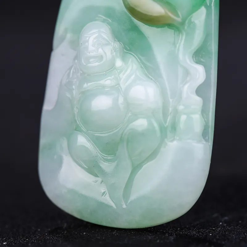 Liu Jinfu Glutinous Jade Jadeite Necklaces Women's-5