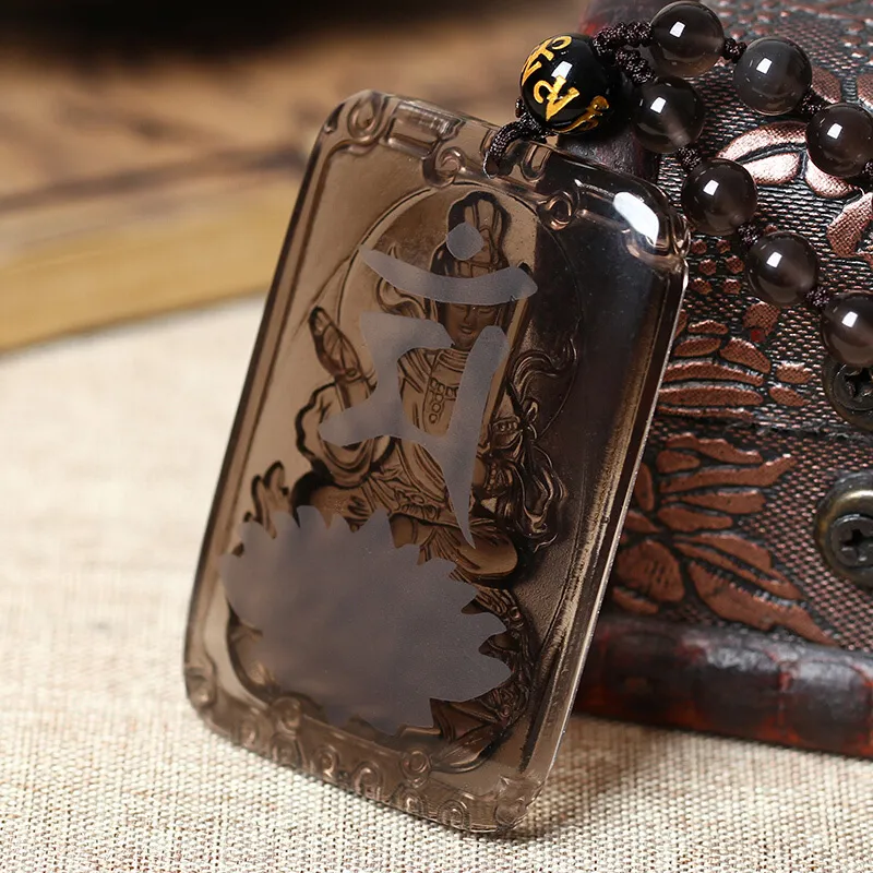 Liu Jinfu Obsidian Jade Necklaces Unisex-2