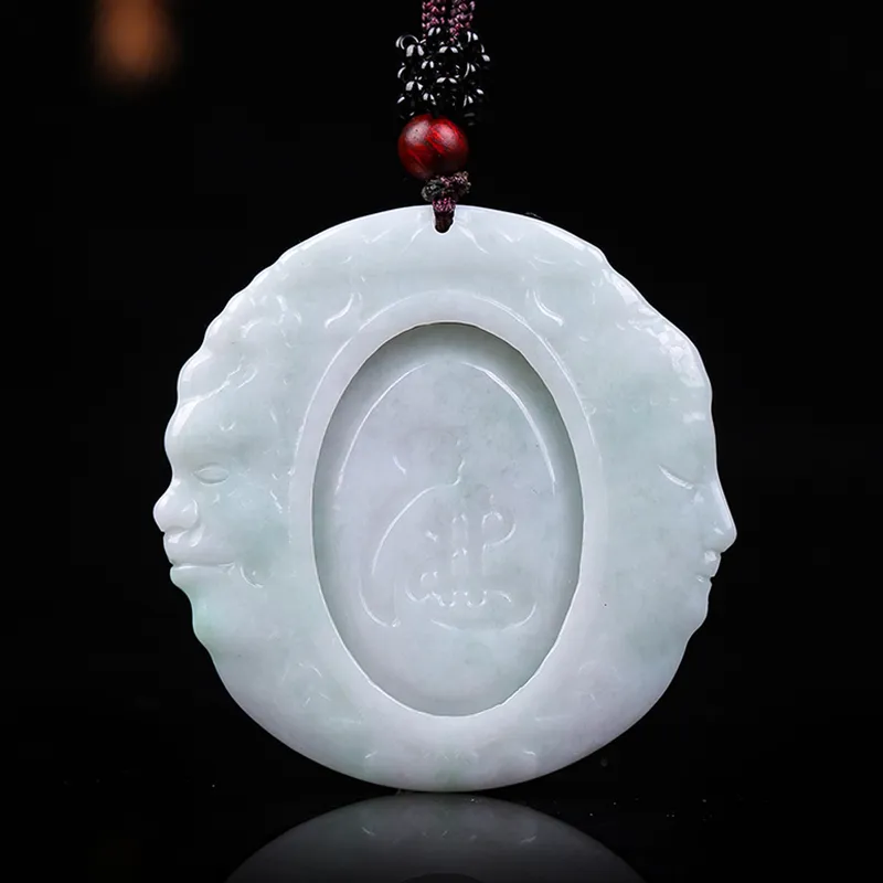 Liu Jinfu Glutinous Jade Jadeite Necklaces Men's-4