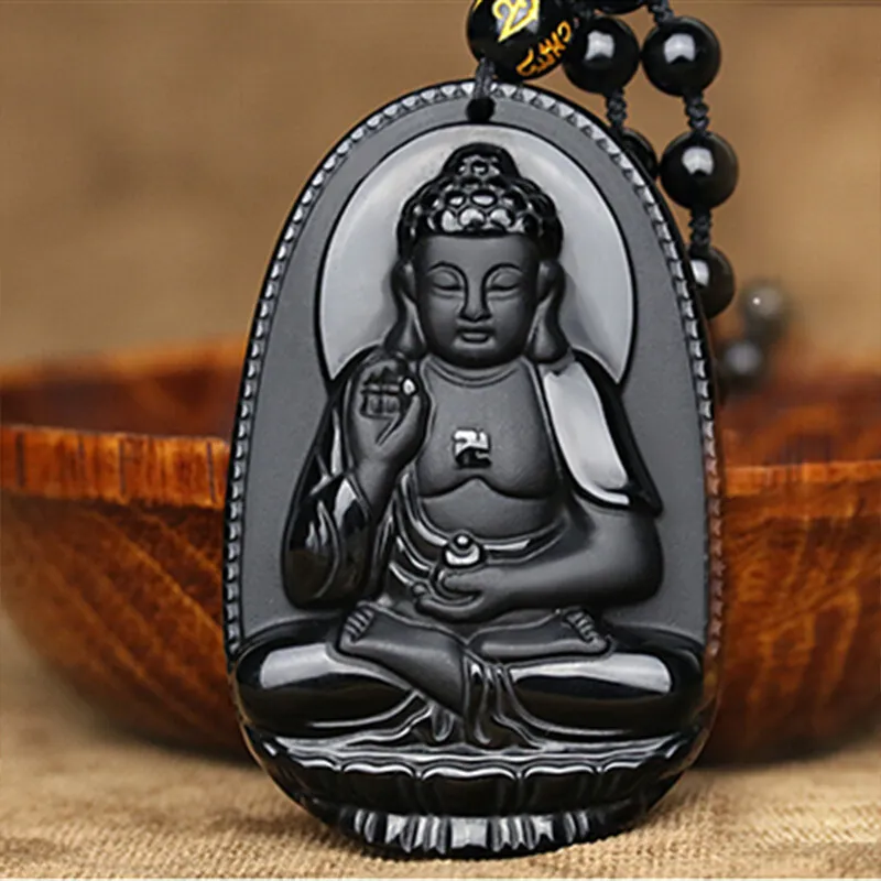 Liu Jinfu Obsidian Necklaces Unisex-4
