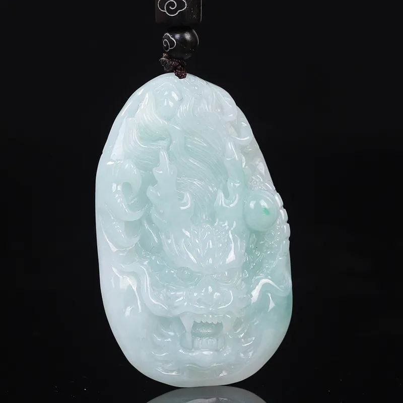 Liu Jinfu Glutinous Jade Jadeite Necklaces Men's-2