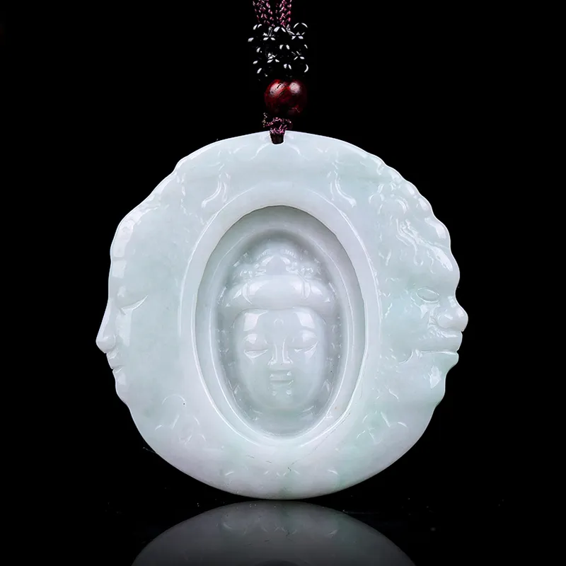 Liu Jinfu Glutinous Jade Jadeite Necklaces Men's-1