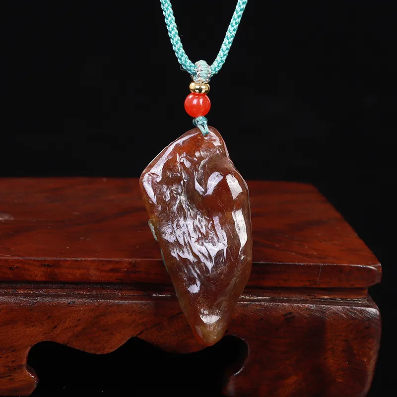 Liu Jinfu Glutinous Jade Jadeite Necklaces Unisex-6