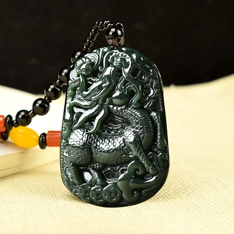 Liu Jinfu Pendants Green Jade Men's-3