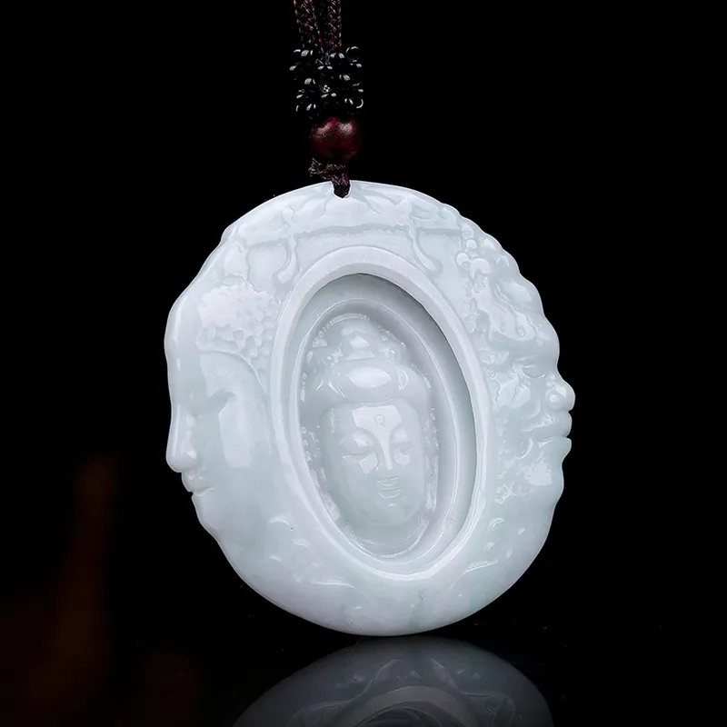 Liu Jinfu Glutinous Jade Jadeite Necklaces Men's-2