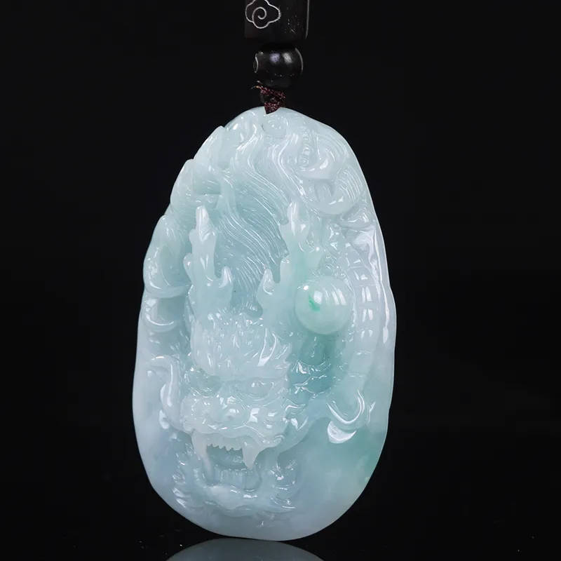Liu Jinfu Glutinous Jade Jadeite Necklaces Men's-1