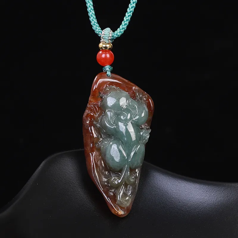 Liu Jinfu Glutinous Jade Jadeite Necklaces Unisex-3