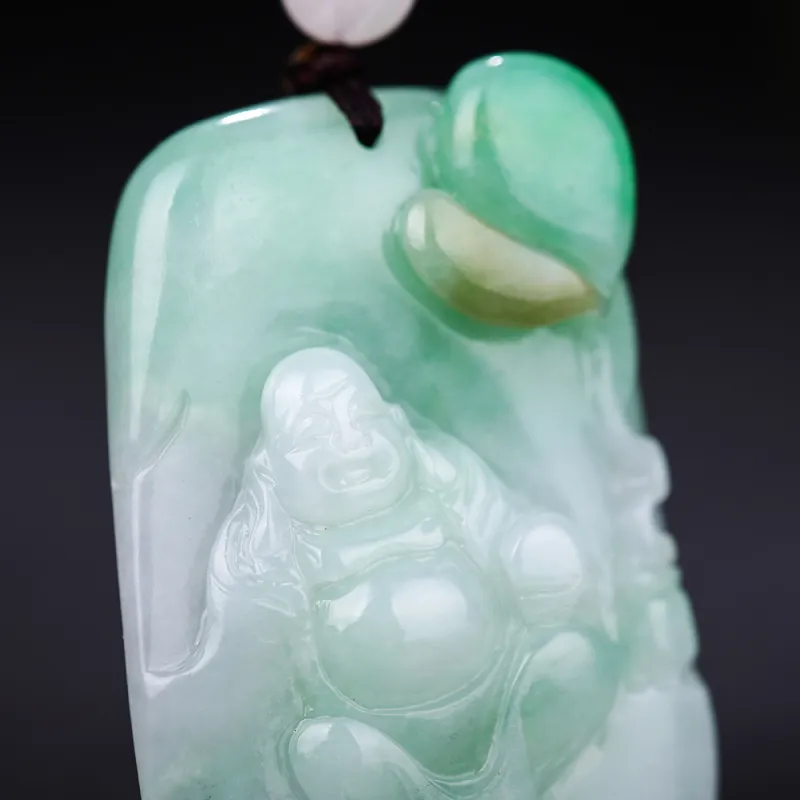 Liu Jinfu Glutinous Jade Jadeite Necklaces Women's-3