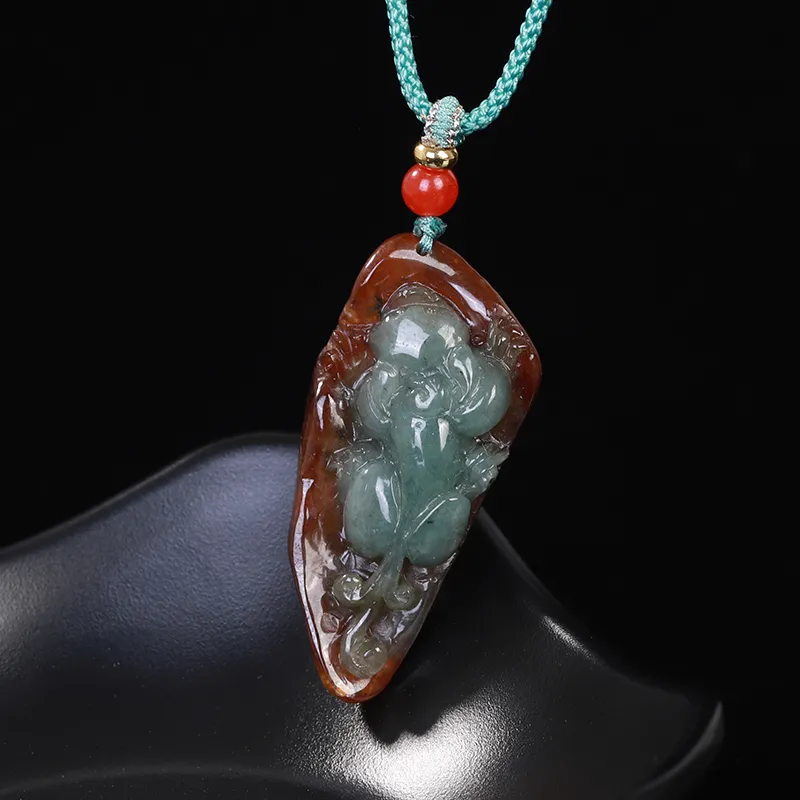 Liu Jinfu Glutinous Jade Jadeite Necklaces Unisex-2