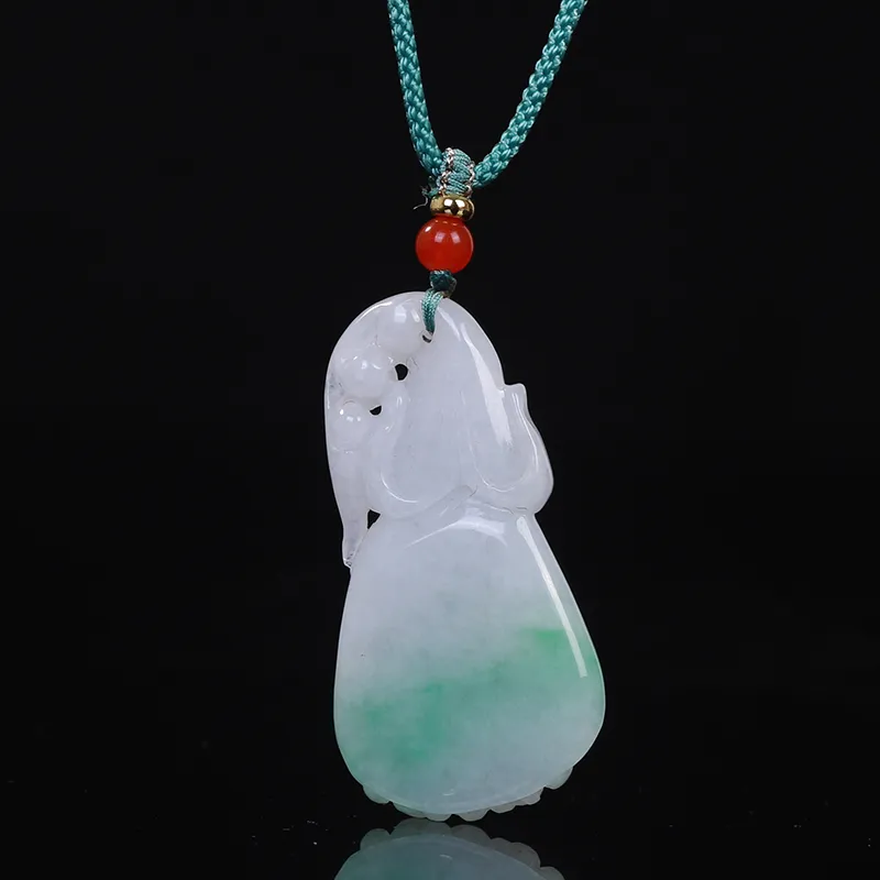 Liu Jinfu Glutinous Jade Jadeite Necklaces Unisex-3