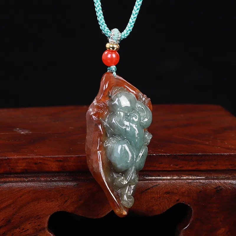 Liu Jinfu Glutinous Jade Jadeite Necklaces Unisex-5