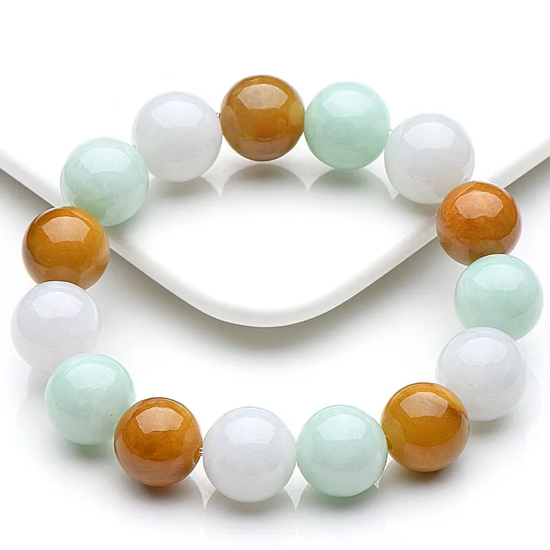 Liu Jinfu Glutinous Jade Jadeite Bracelets Unisex-5
