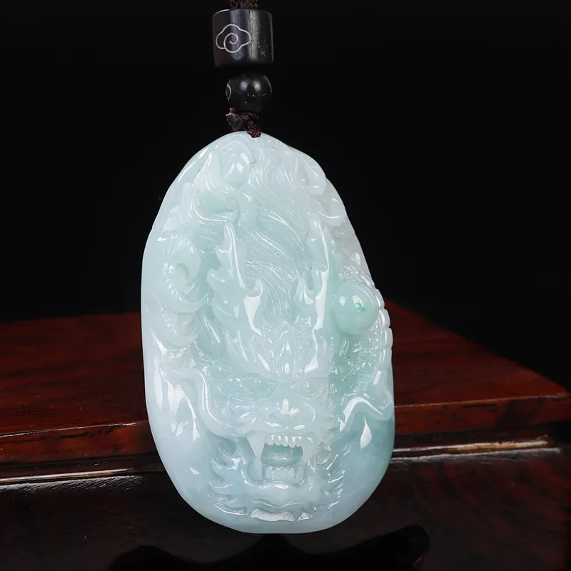 Liu Jinfu Glutinous Jade Jadeite Necklaces Men's-6