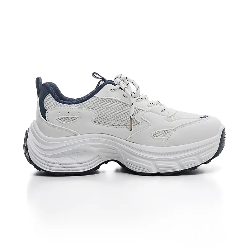 Warrior Mesh Casual Shoes Wear-resistant Lightweight Breathable And Non-slip. Low-Top Chunky Sneakers Women's-2