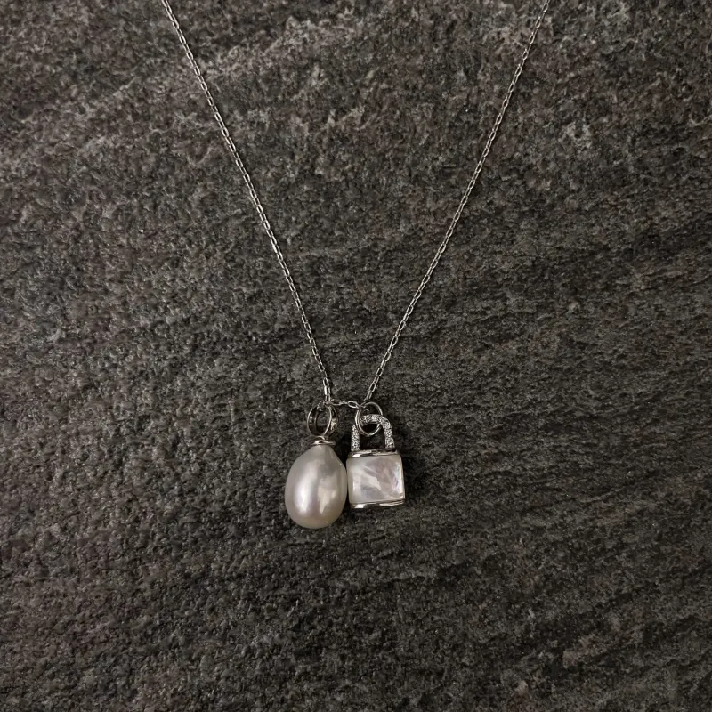 SANWUBALUOKE Freshwater Pearl Necklaces Women's-3