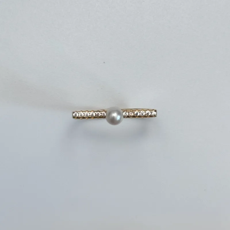 SANWUBALUOKE Freshwater Pearl Rings Women's-1