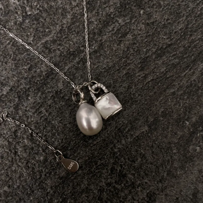 SANWUBALUOKE Freshwater Pearl Necklaces Women's-2