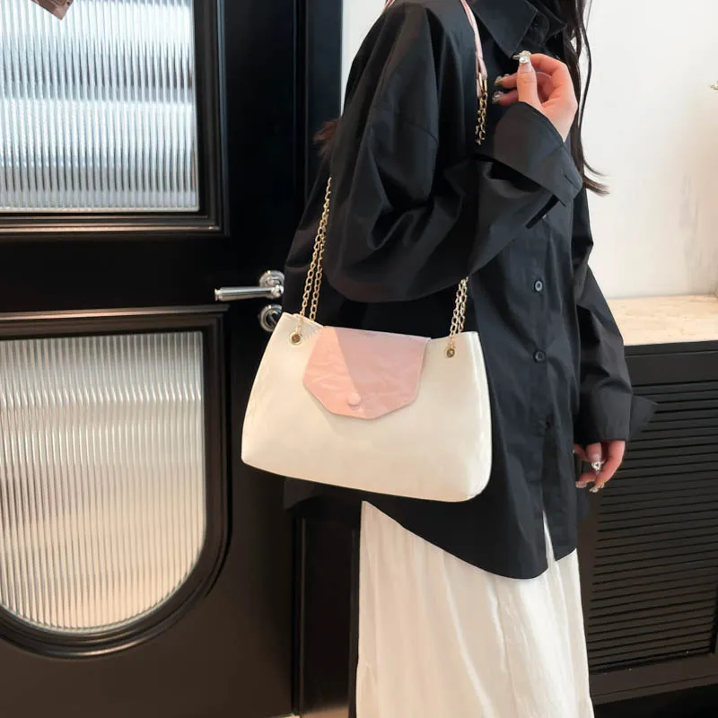 MOONDEMIMA PU Handbag, Tote Bag, Shoulder Bag Women's Pink White/Pink-4