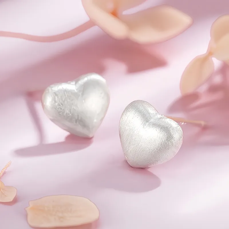 BKBU 990 Fine Silver Stud Earrings Unisex-4