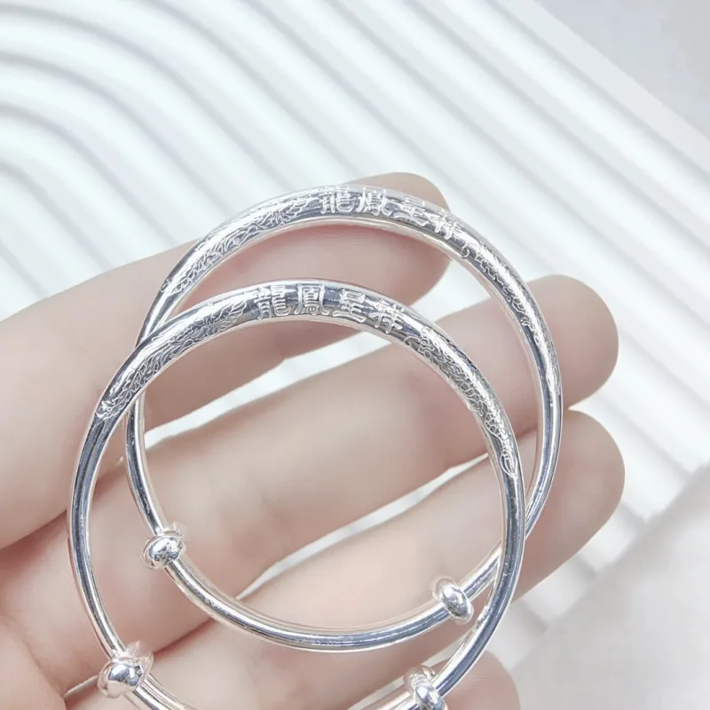 BKBU 999 Fine Silver Bangles Kids'-1