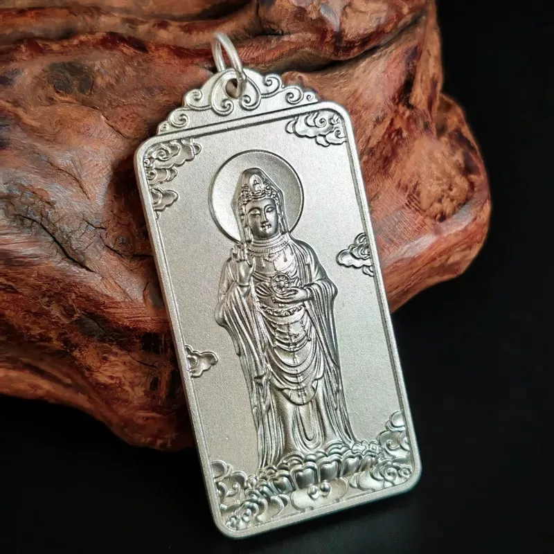 BKBU 999 Fine Silver Foot Silver Pendants Unisex-3