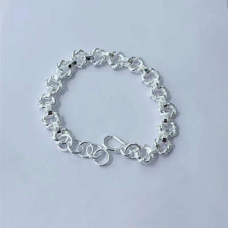 BKBU 990 Foot Silver Bracelets Unisex-4