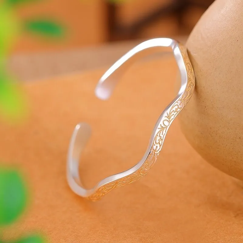 BKBU 999 Fine Silver Bangles Unisex-2