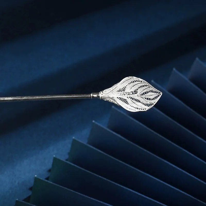 BKBU 999 Fine Silver Sterling Silver Hairpins Women's-3