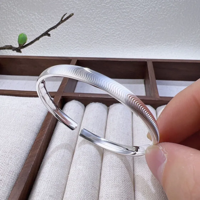 BKBU 999 Fine Silver Bangles Unisex-2
