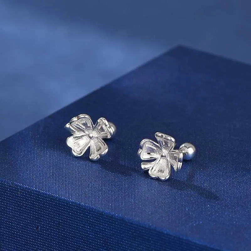 BKBU 999 Fine Silver Stud Earrings Unisex-6