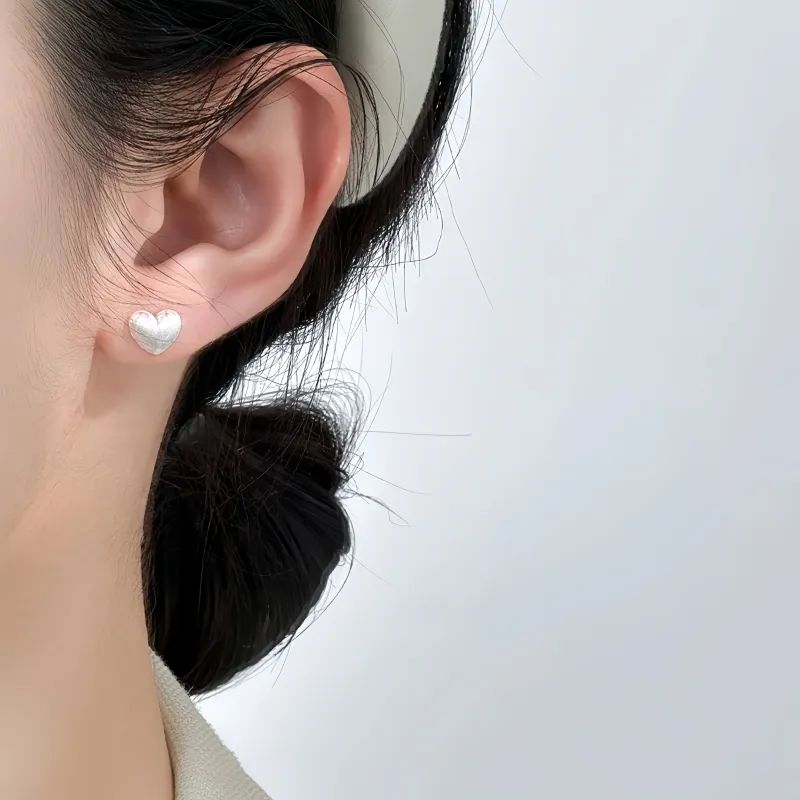 BKBU 990 Fine Silver Stud Earrings Unisex-2