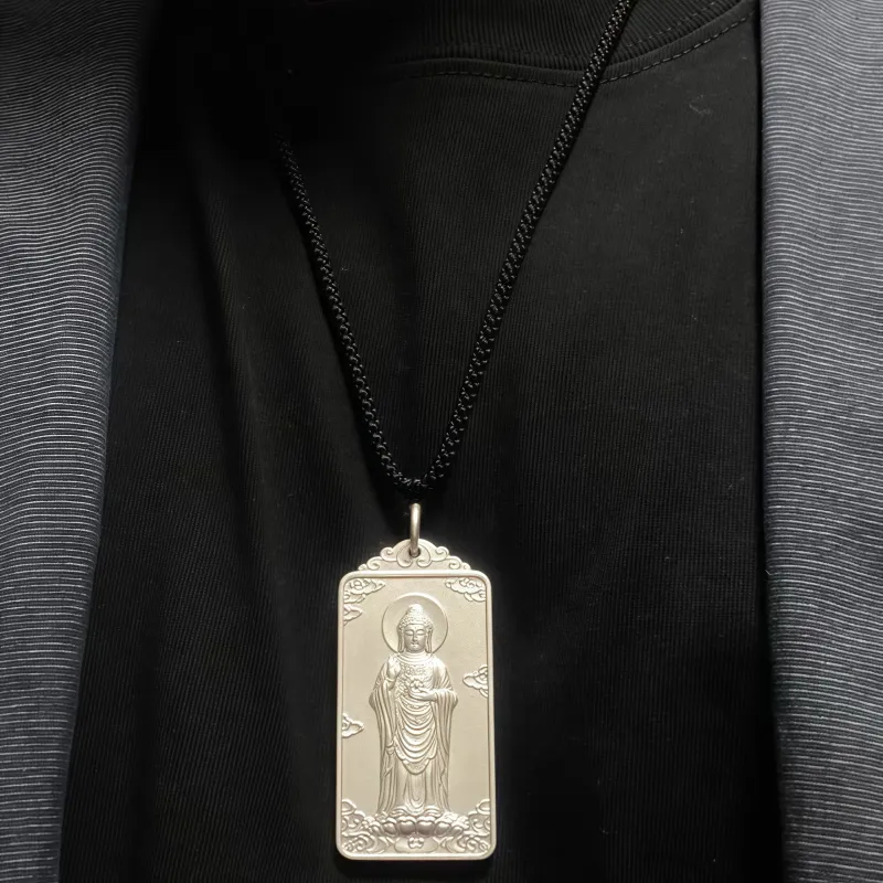 BKBU 999 Fine Silver Foot Silver Pendants Unisex-2