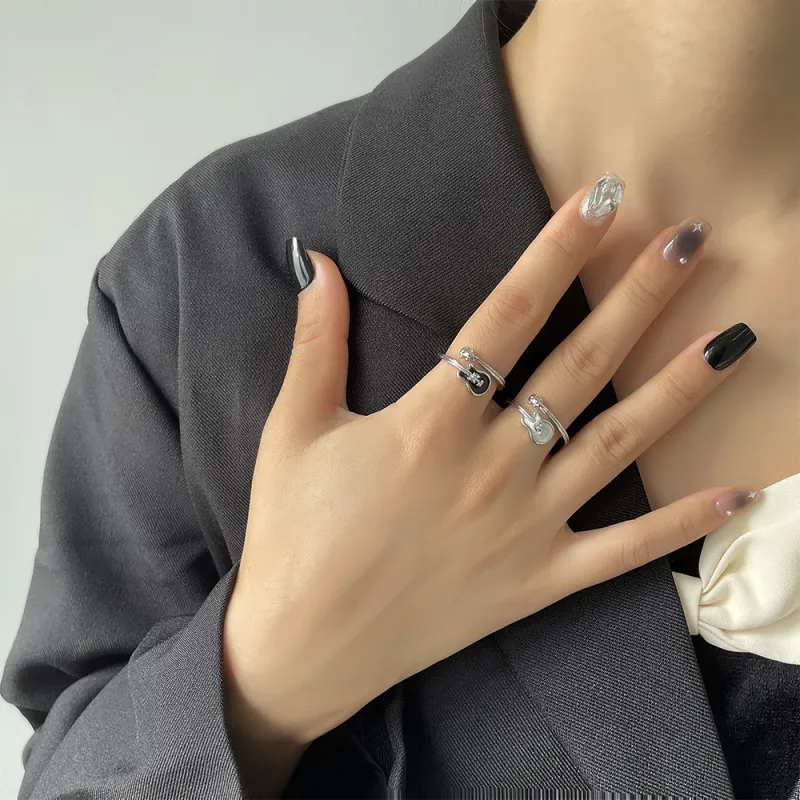 BKBU Titanium Steel Rings Unisex-2