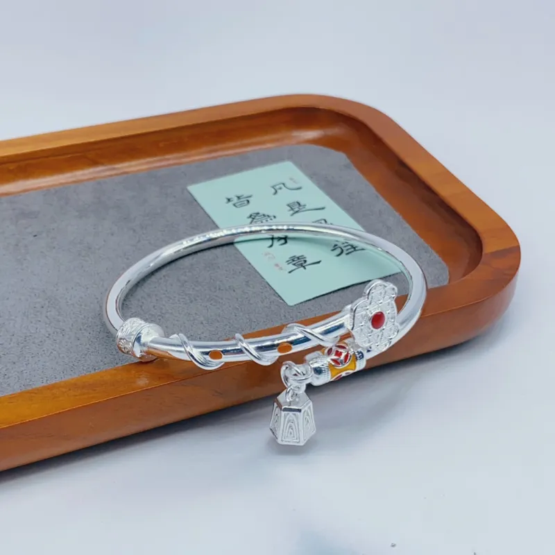 BKBU 999 Fine Silver Bangles Women's-3