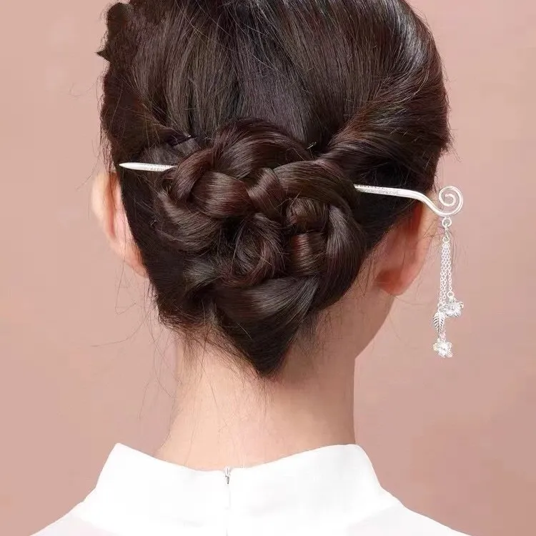 BKBU 999 Fine Silver Hairpins Women's-1