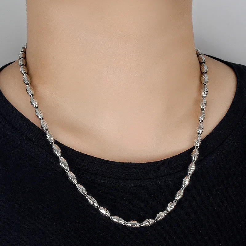 BKBU 990 Foot Silver Necklaces Unisex-1