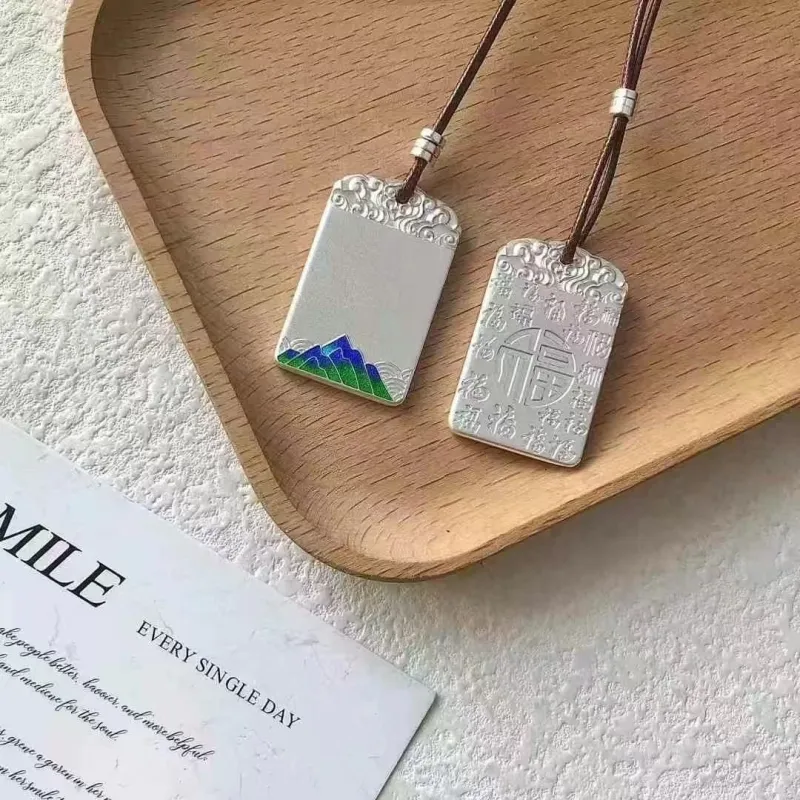 BKBU 999 Fine Silver Sterling Silver Pendant Unisex-1