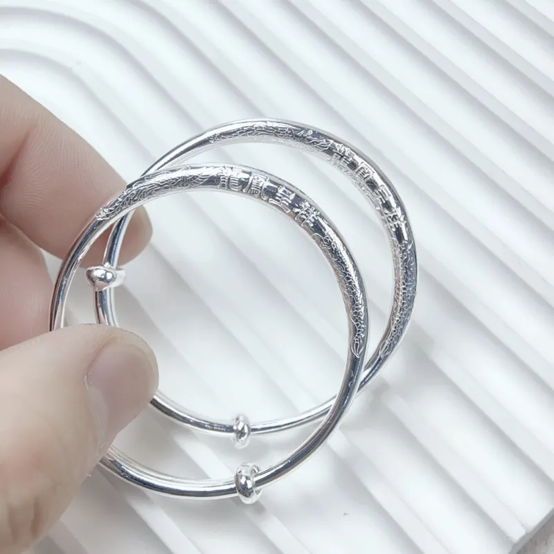 BKBU 999 Fine Silver Bangles Kids'-3