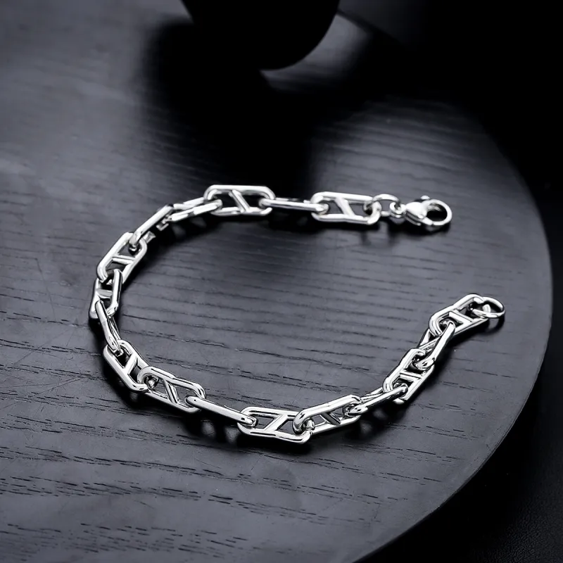 BKBU Stainless Steel Bracelets Unisex White-2