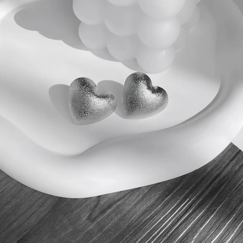 BKBU 990 Fine Silver Stud Earrings Unisex-1
